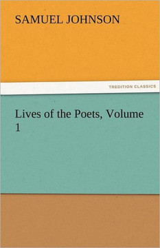 Lives of the Poets, Volume 1