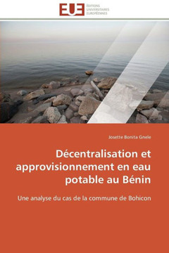 D?entralisation Et Approvisionnement En Eau Potable Au B?in D?entralisation Et Approvisionnement En Eau Potable Au B?in