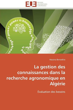 La Gestion Des Connaissances Dans La Recherche Agronomique En Alg?ie La Gestion Des Connaissances Dans La Recherche Agronomique En Alg?ie