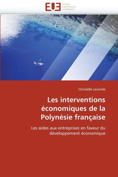 Les interventions ?onomiques de la polyn?ie fran?ise
