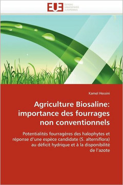 Agriculture Biosaline: Importance Des Fourrages Non Conventionnels