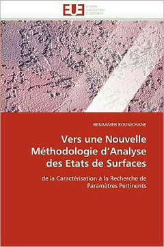 Vers Une Nouvelle M?hodologie D Analyse Des Etats de Surfaces