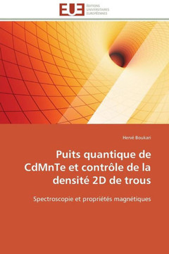Puits Quantique de Cdmnte Et Contr?e de la Densit?2D de Trous