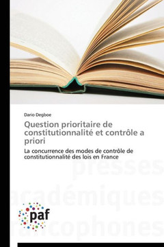Question Prioritaire de Constitutionnalit?Et Contr?e a Priori