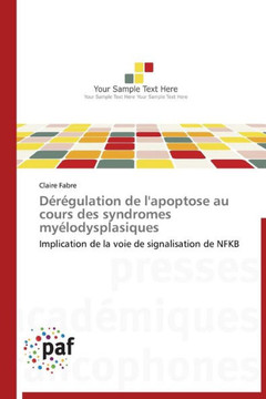 D??ulation de l'Apoptose Au Cours Des Syndromes My?odysplasiques