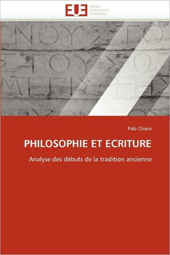 Philosophie Et Ecriture