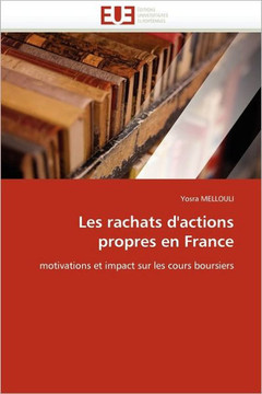Les Rachats d''actions Propres En France