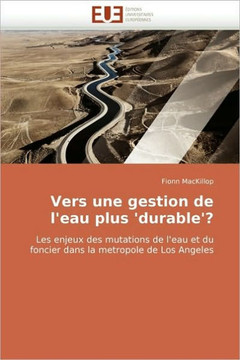 Vers Une Gestion de l''eau Plus ''durable''?