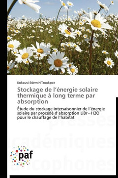 Stockage de L ?ergie Solaire Thermique ?Long Terme Par Absorption