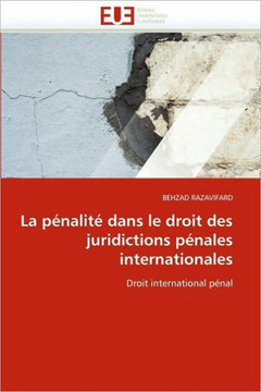 La P?alit?Dans Le Droit Des Juridictions P?ales Internationales