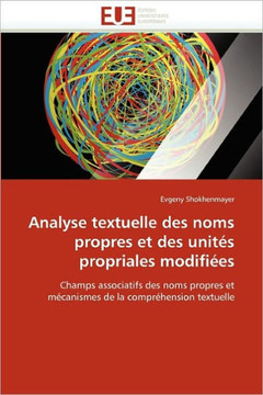 Analyse Textuelle Des Noms Propres Et Des Unit? Propriales Modifi?s