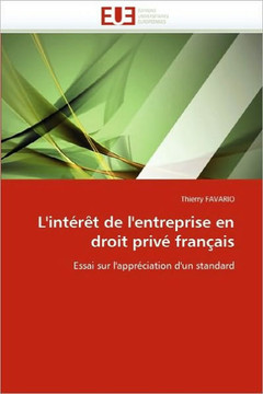 L'Int?? de l'Entreprise En Droit Priv?Fran?is L'Int?? de l'Entreprise En Droit Priv?Fran?is