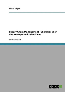 Supply Chain Management - ?erblick ?er das Konzept und seine Ziele Supply Chain Management - ?erblick ?er das Konzept und seine Ziele
