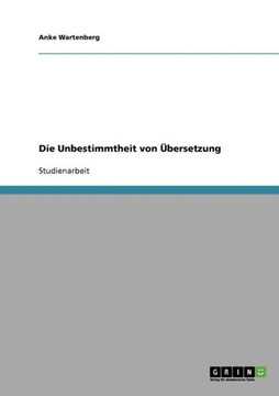 Die Unbestimmtheit von ?ersetzung