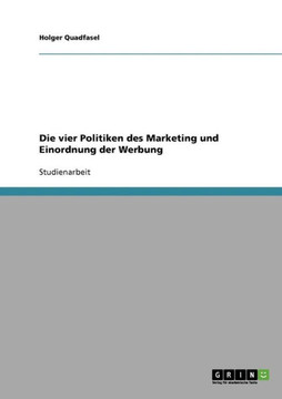 Die vier Politiken des Marketing und Einordnung der Werbung