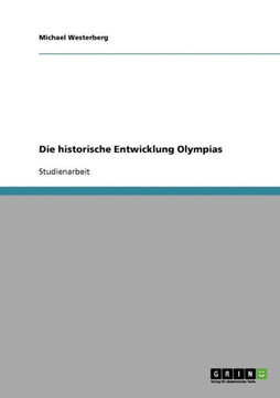 Die historische Entwicklung Olympias Die historische Entwicklung Olympias