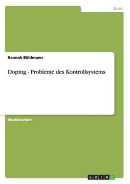 Doping - Probleme des Kontrollsystems