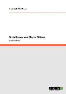 Einstellungen zum Thema Bildung