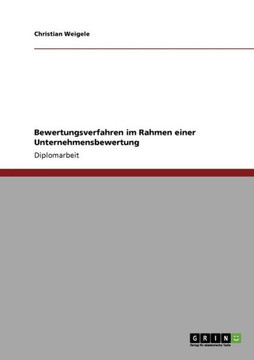 Bewertungsverfahren im Rahmen einer Unternehmensbewertung Bewertungsverfahren im Rahmen einer Unternehmensbewertung