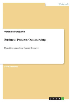 Business Process Outsourcing: Dienstleistungssektor Human Resource