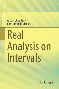 Real Analysis on Intervals Real Analysis on Intervals