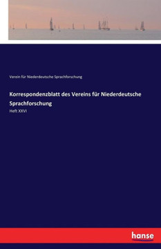 Korrespondenzblatt des Vereins f?r Niederdeutsche Sprachforschung: Heft XXVI