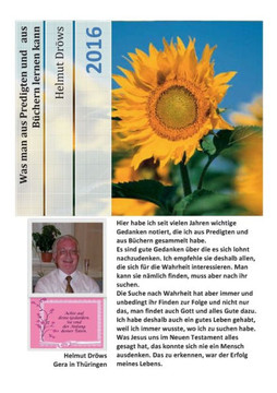 Was man aus Predigten und aus B?chern lernen kann