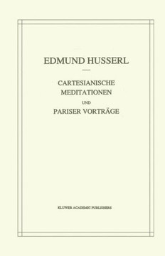 Cartesianische Meditationen Und Pariser Vortrage
