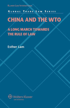 China and the Wto: A Long March Towards the Rule of Law
