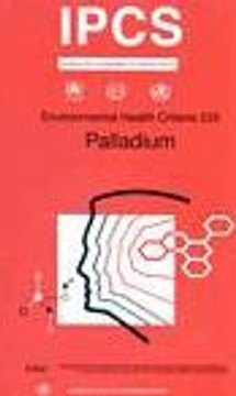 Palladium: Environmental Health Criteria Series No. 226 Palladium: Environmental Health Criteria Series No. 226