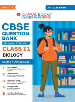 Oswaal CBSE Question Bank Class 11 Biology, Chapterwise and Topicwise Solved Papers For 2025 Exams