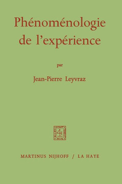 Ph?nom?nologie de l'Exp?rience