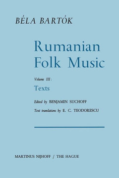 Rumanian Folk Music: Texts