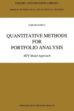 Quantitative Methods for Portfolio Analysis: MTV Model Approach
