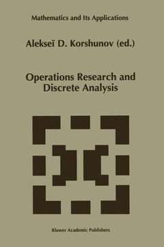 Operations Research and Discrete Analysis