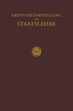 Kritische Darstellung Der Staatslehre Kritische Darstellung Der Staatslehre