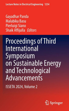Proceedings of Third International Symposium on Sustainable Energy and Technological Advancements: ISSETA 2024, Volume 2