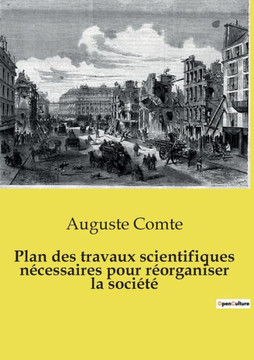 Plan des travaux scientifiques n?cessaires pour r?organiser la soci?t?