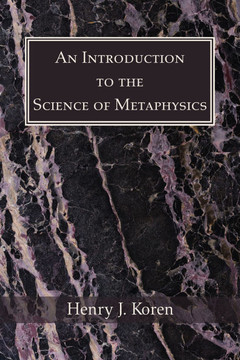 An Introduction to the Science of Metaphysics