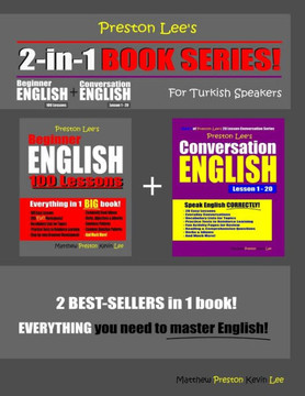 Preston Lee's 2-in-1 Book Series! Beginner English 100 Lessons & Conversation English Lesson 1 - 20 For Turkish Speakers
