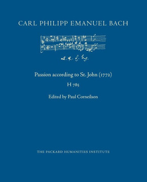 Passion According To St. John (1772) (Cpeb: Cw Offprints)
