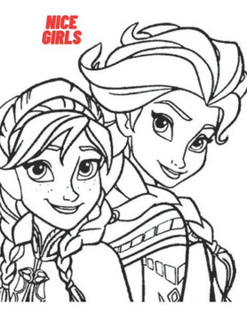 Nice girls: Coloring book