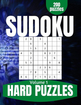 Hard Sudoku Book: Difficult Large Print Sudoku Puzzles for Adults and Seniors with Solutions Vol 1 - Large Print
