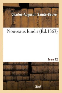 Nouveaux Lundis - Tome 12