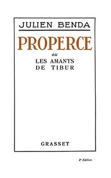 Properce Ou Les Amants de Tibur