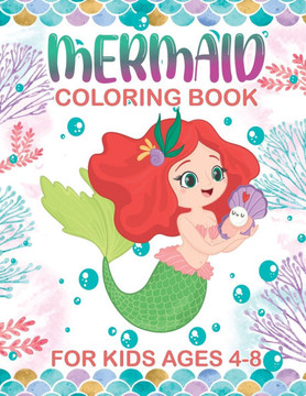 Mermaid Coloring Book for Kids: Mermaid Coloring Book for Girls - Large Print