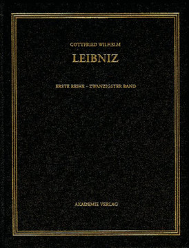 Gottfried Wilhelm Leibniz. S?mtliche Schriften und Briefe, BAND 20, Juni 1701-M?rz 1702