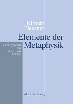 Helmuth Plessner, Elemente der Metaphysik
