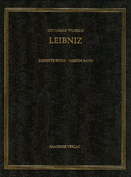 Gottfried Wilhelm Leibniz. S?mtliche Schriften und Briefe, BAND 4, 1670-1673. Infinitesimalmathematik