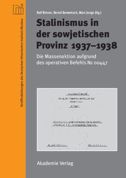 Stalinismus in der sowjetischen Provinz 1937-1938